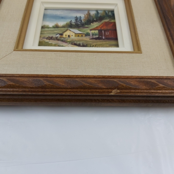 - Framed painting signed L. Marchand - Picture 7 of 8